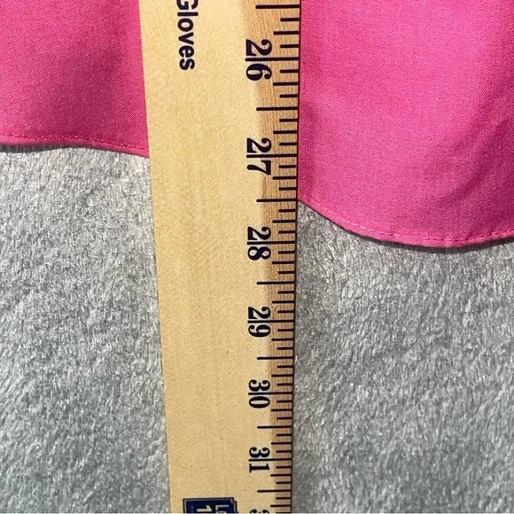 Foxcroft Pink Wrinkle Free Cotton Blend Button Down Top Size 6 - Picture 10 of 10